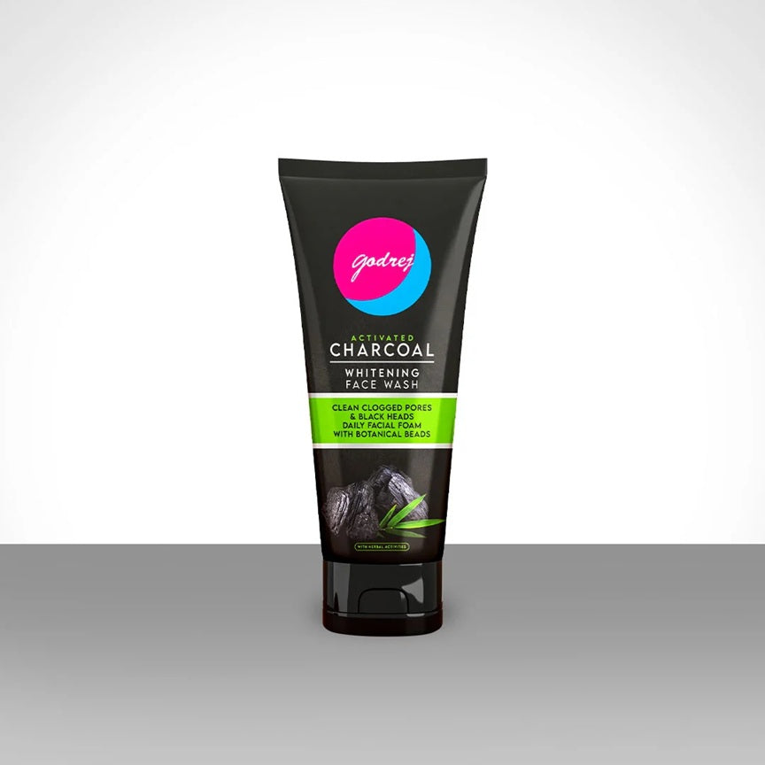 Godrej Activated Charcoal Face Wash 100ml for Deep Cleansing and Whitening - MAT Beauty