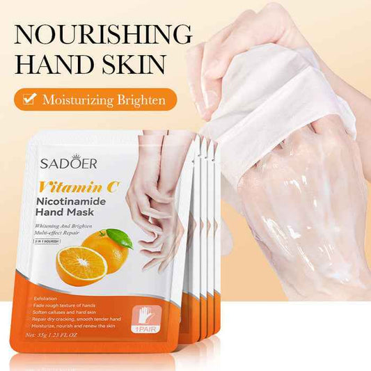SADOER Fruit Moisturizing Peeling Gloves - Exfoliating Hand Mask Sheet (35g)