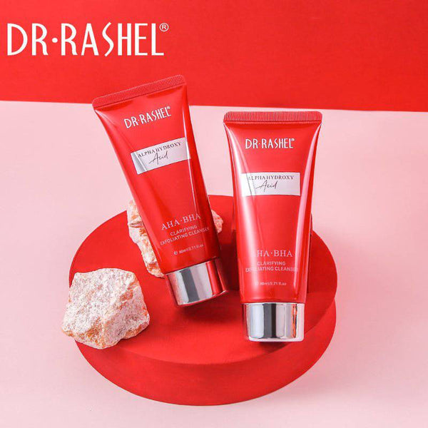 DR RASHEL AHA BHA Exfoliating Facial Cleanser 80ml - Clarifying Face Wash - MAT Beauty