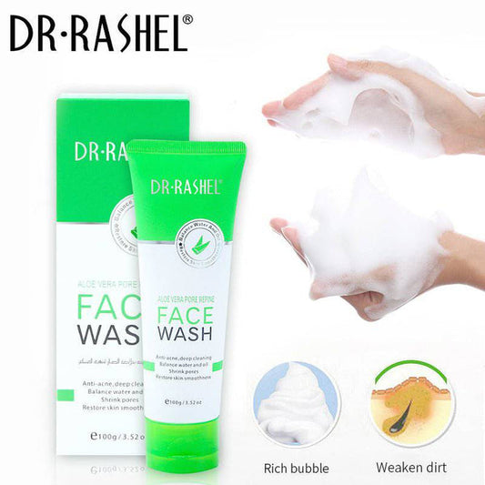 DR RASHEL Aloe Vera Pore Refine Face Wash 100g - Purify and Refresh Your Skin - MAT Beauty