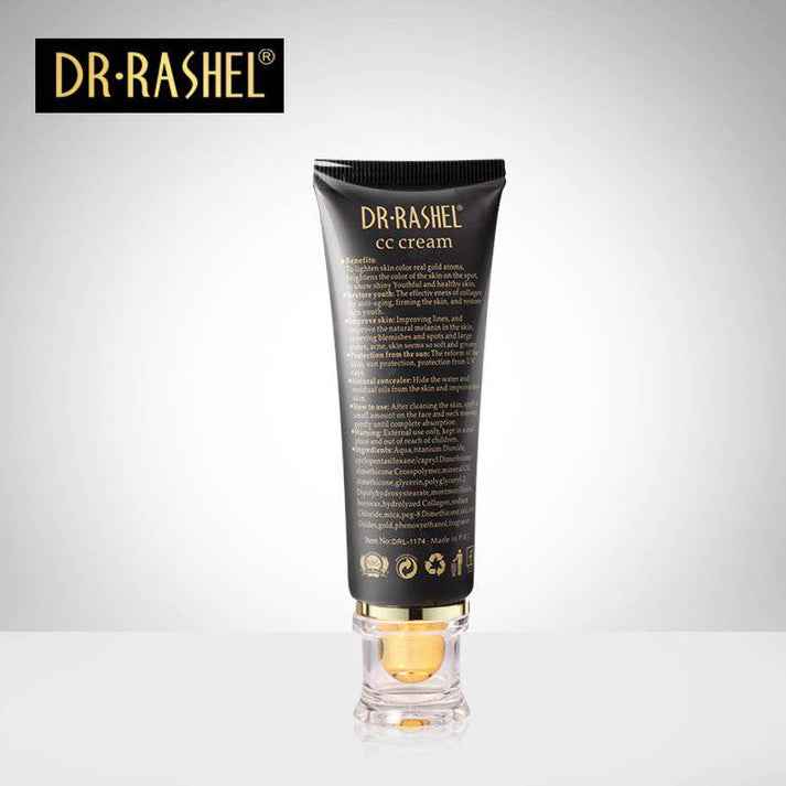 Dr Rashel 24K CC Cream Gold & Collagen Makeup Cover with SPF60/PA++ - 50ml