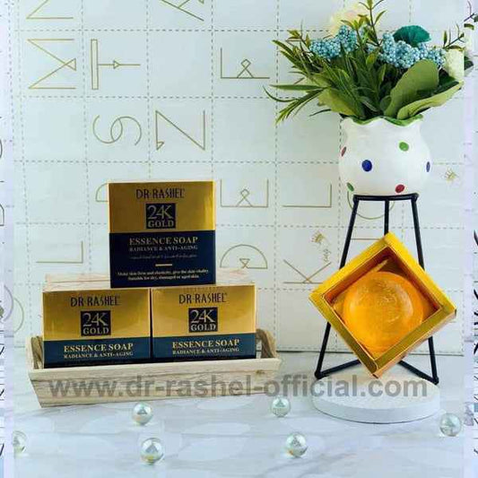 Dr Rashel Gold Anti Aging Soap - 24K Gold Radiance Essence - 100gms