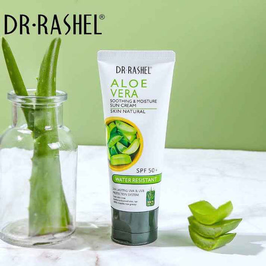 Dr Rashel AloeVera Sun Cream SPF50+ Water Resistant Soothing & Moisturizing Formula 60g