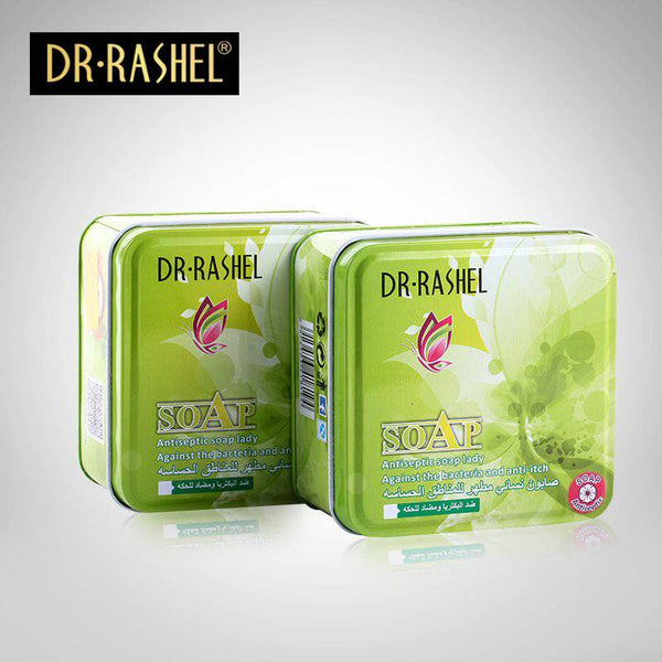 Dr Rashel Antiseptic Soap for Body and Private Parts - Anti Bacteria & Anti Itch for Girls & Women - 100gms - MAT Beauty