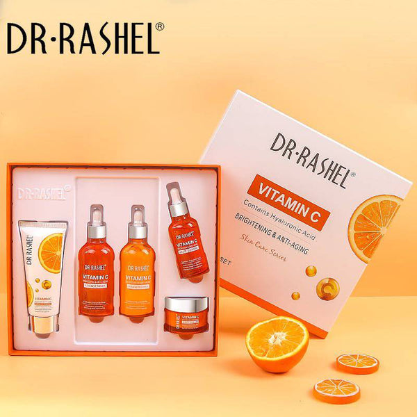 Dr Rashel Vitamin C Anti Aging Skin Care Set - Pack of 5 in Gift Box - MAT Beauty