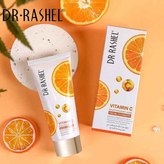 Dr Rashel Vitamin C Brightening Facial Cleanser with Hyaluronic Acid 80ml - Radiant Skin Solution