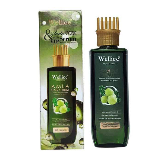Wellice Amla Hair Serum for Hair Loss & Anti Dandruff with Comb Head 200ml