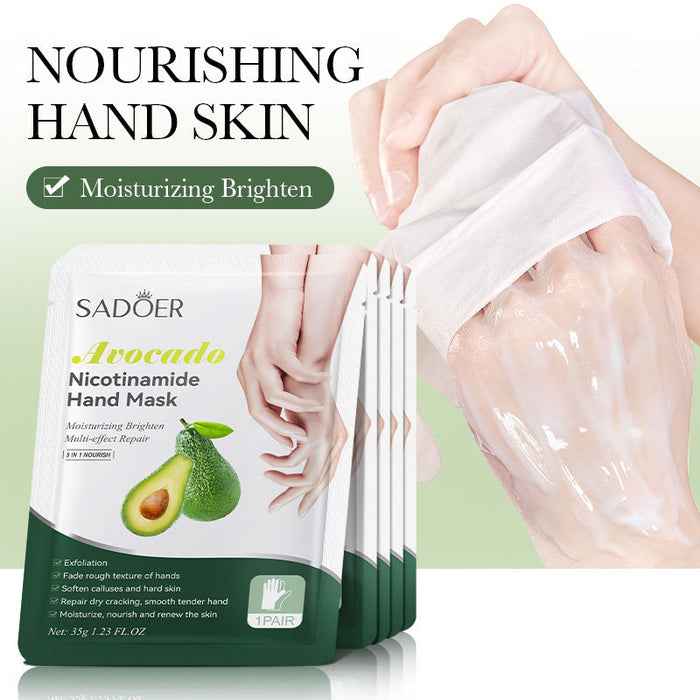 SADOER Fruit Moisturizing Peeling Gloves - Exfoliating Hand Mask Sheet (35g)