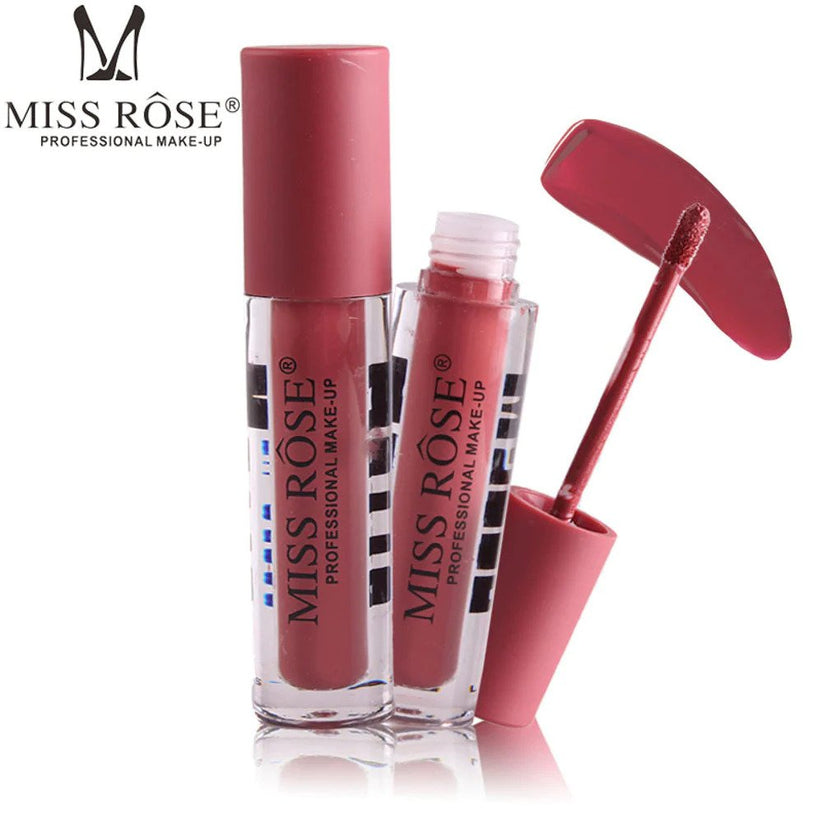 MISS ROSE Color Matte Lip Gloss - New Fashionable Shades for Stunning Lips - MAT Beauty