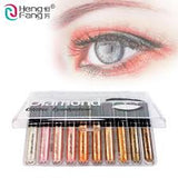 10pcs Heng Fang Diamond Glitter Eyeshadow Kit for Stunning Eye Looks - MAT Beauty
