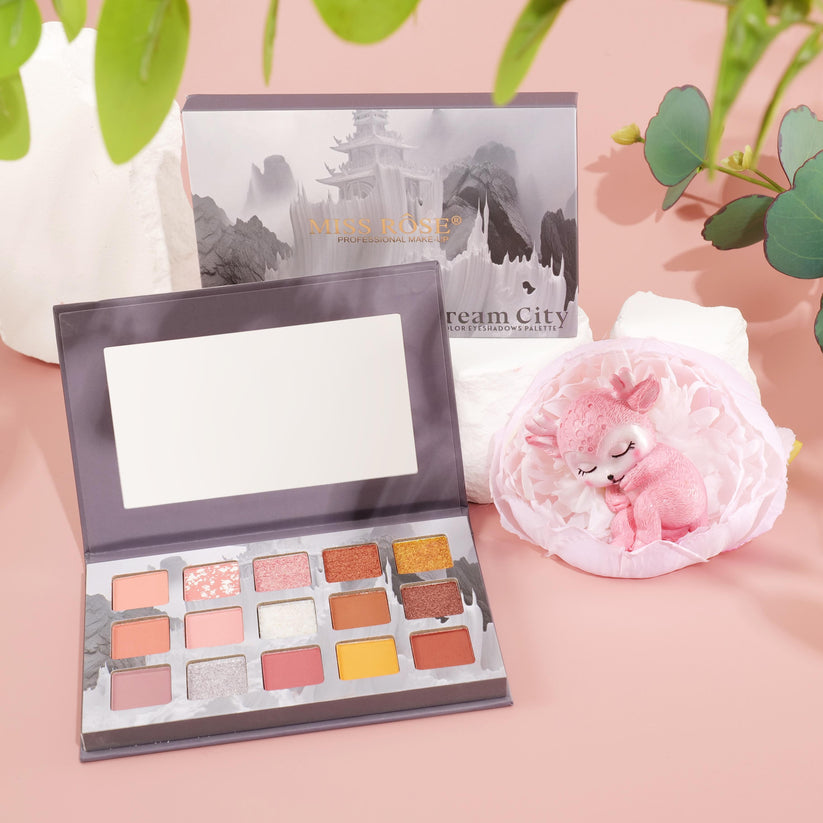 Miss Rose 15 Color Palette Collection - Versatile Miss Rose Eyeshadow Palette for Stunning Looks - MAT Beauty