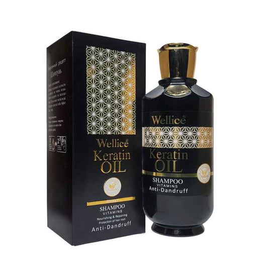 Wellice Keratin Oil Shampoo - Premium Edition Spa Vitamins 520g
