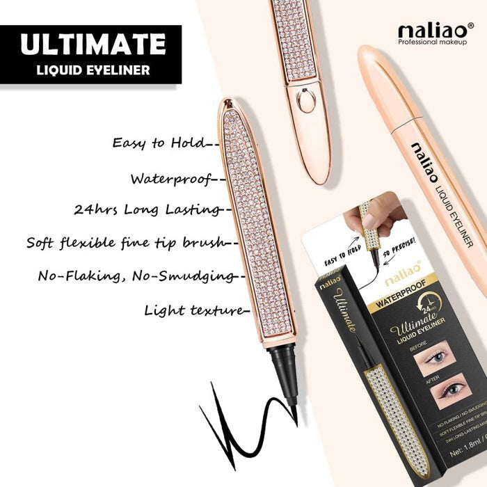 Maliao Liquid Eyeliner - 24Hrs Long-Lasting, Waterproof, No Flaking, No Smudging, 1.8 ml - MAT Beauty