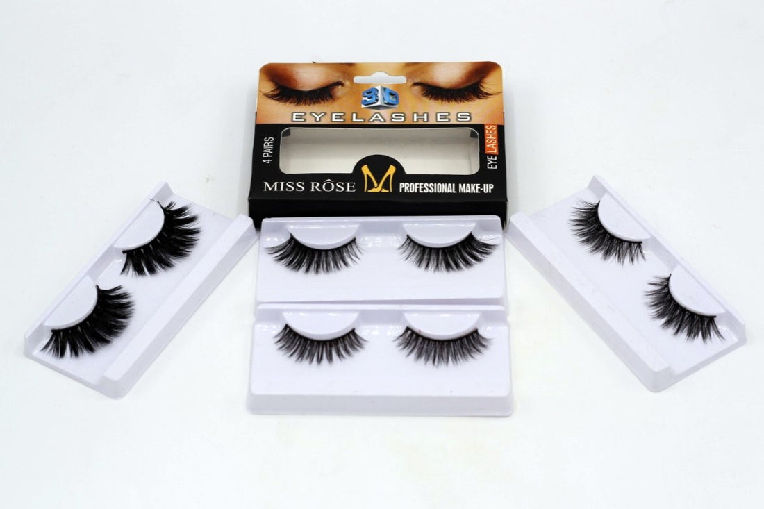 Miss Rose 3D Eyelashes (4 in 1) for Stunning Volume and Length - MAT Beauty