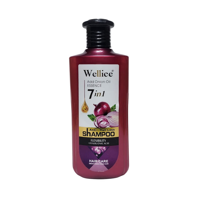 Wellice 7 in 1 Anti-Hair Loss Shampoo with Hyaluronic Acid for Soothing Frizz Control - MAT Beauty