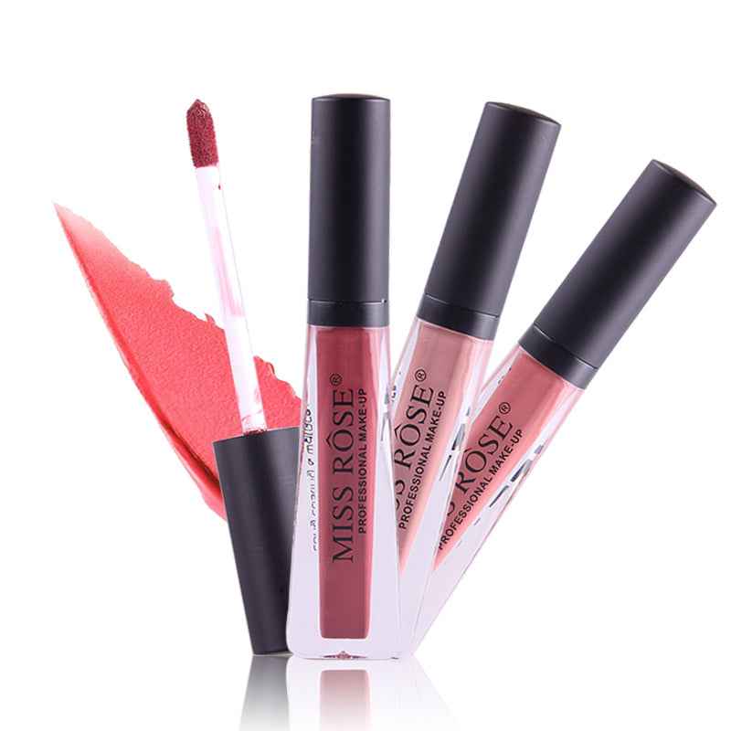 Miss Rose Velvet Matte Lip Gloss - Long-lasting Colorful Finish for Perfect Lips