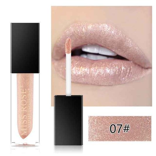 Miss Rose Glitter Lip Topper - Sparkling Finish for Luscious Lips