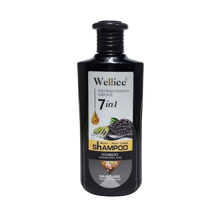 Wellice 7 in 1 Anti-Hair Loss Shampoo with Hyaluronic Acid for Soothing Frizz Control