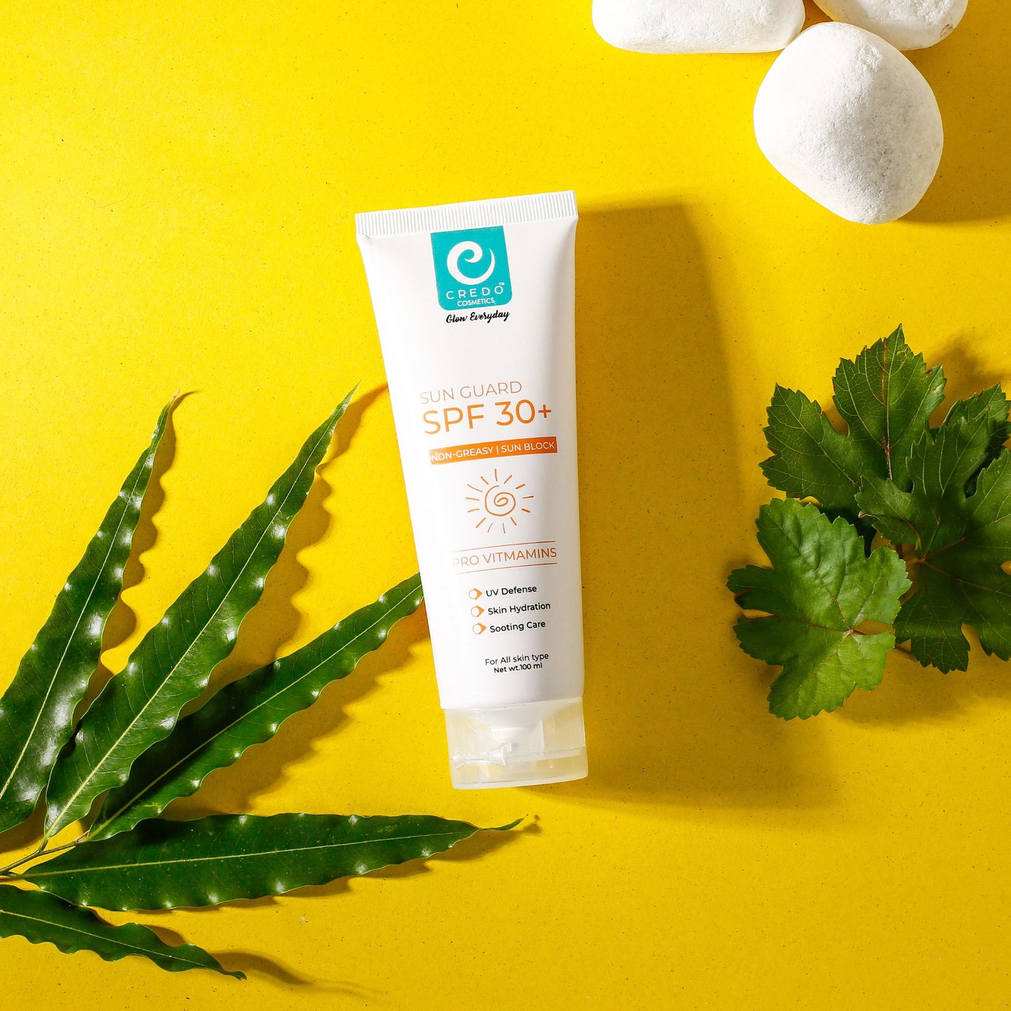 Sun Guard SPF 30 Sun Block – Anti-Greasy Formula Enriched with Pro-Vitamins - MAT Beauty