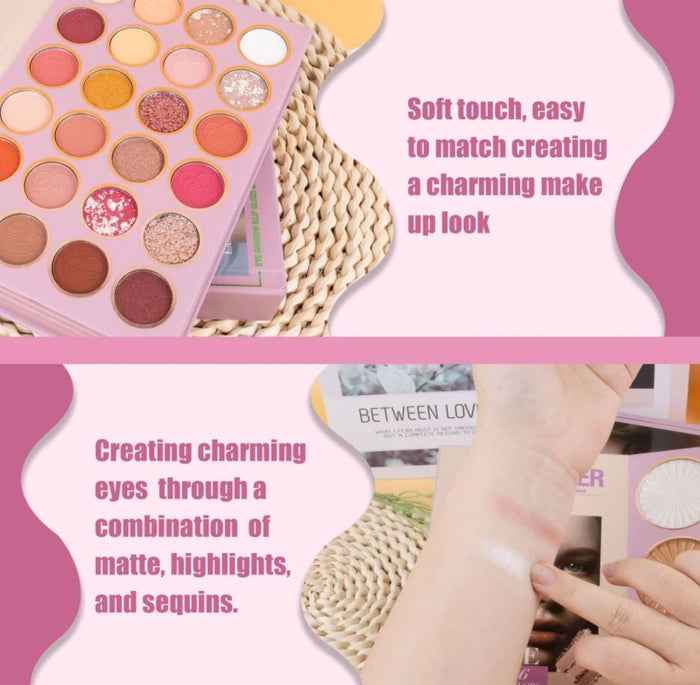 5-in-1 Makeup Palette - URATM Beauty Fashion Eyeshadow, Lip Gloss, Highlighter, Blush, Contour Book