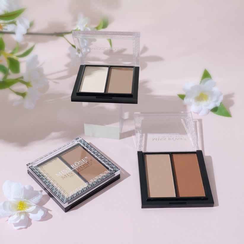 Miss Rose Contour Duo for Flawless Contouring - 2 Color Set