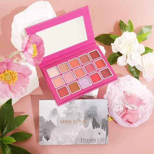 Miss Rose 15 Color Palette Collection - Versatile Miss Rose Eyeshadow Palette for Stunning Looks