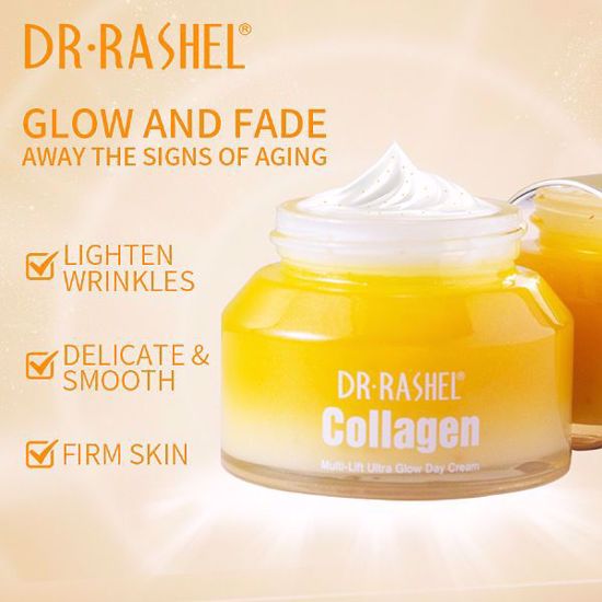 Dr Rashel Collagen Day Cream for Uniform Skin Structure - Multi Lift Ultra Glow 50gms - MAT Beauty