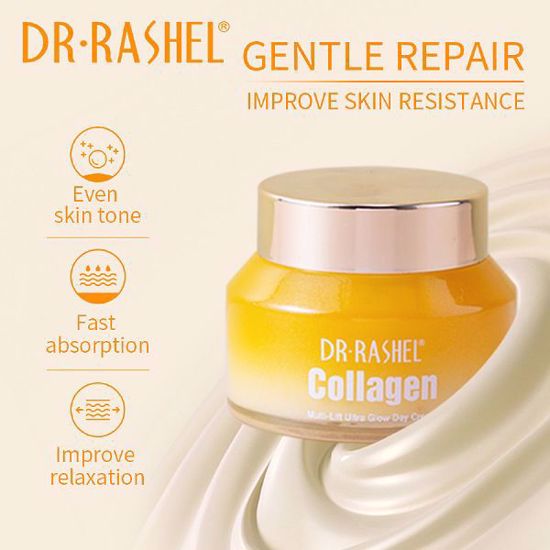 Dr Rashel Collagen Day Cream for Uniform Skin Structure - Multi Lift Ultra Glow 50gms - MAT Beauty