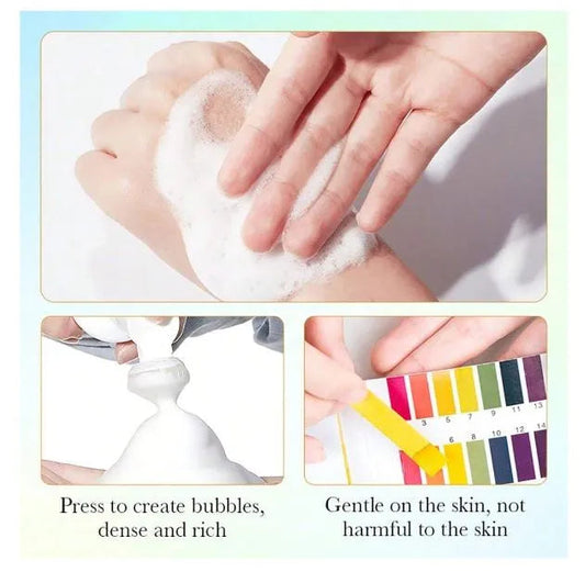 Sadoer Vitamin C Cleansing Mousse - Whitening Nourishing Facial Cleanser with Nicotinamide 150ml - MAT Beauty