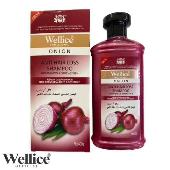 Wellice Professional Onion Hair Loss Shampoo for Thicker, Healthier Hair - MAT Beauty