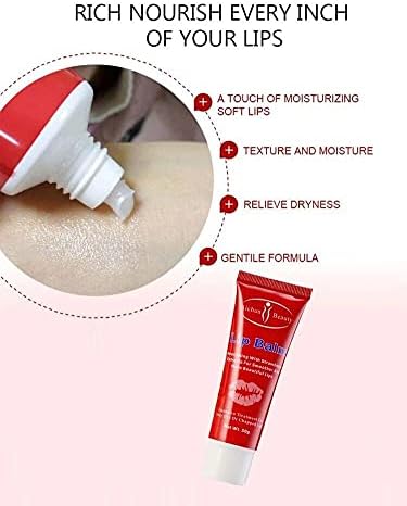 Aichun Beauty Lip Balm Moisturizing and Soothing Strawberry 50G for Highly Concentrated Lip Care - MAT Beauty