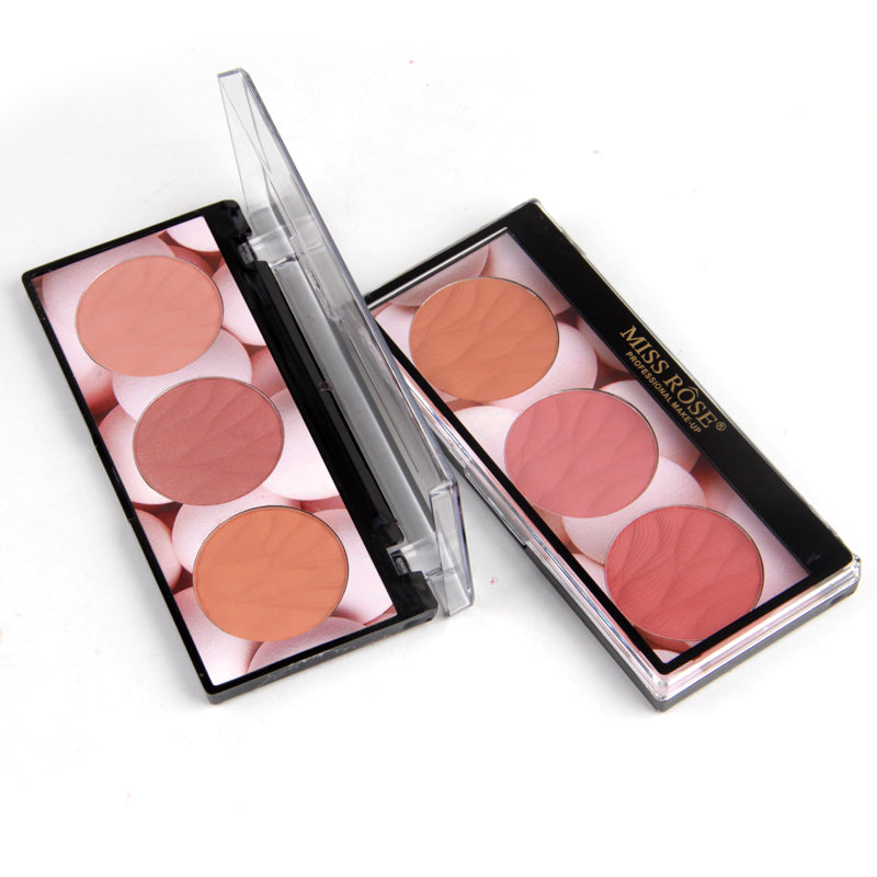 Miss Rose 3 Color Blush for Radiant and Flawless Cheeks - MAT Beauty