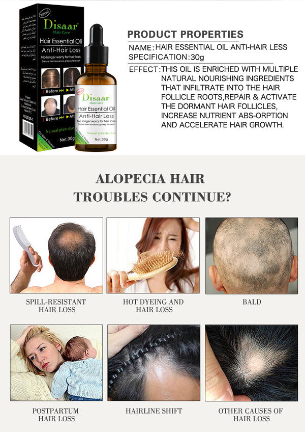 DISAAR Hair Growth Essential Oil for Anti Hair Loss Treatment - 30ml - MAT Beauty