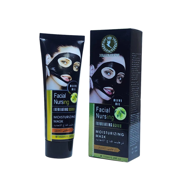 Heaven Dove Facial Scrub - Nourishing Olive Oil Exfoliating Scrub & Moisturizing Facial Mask 150ml HD-1008B - MAT Beauty