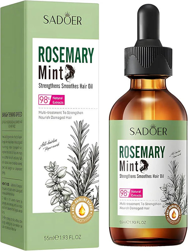 SADOER Strengthening Hair Oil with Mint and Rosemary – 55ml - MAT Beauty