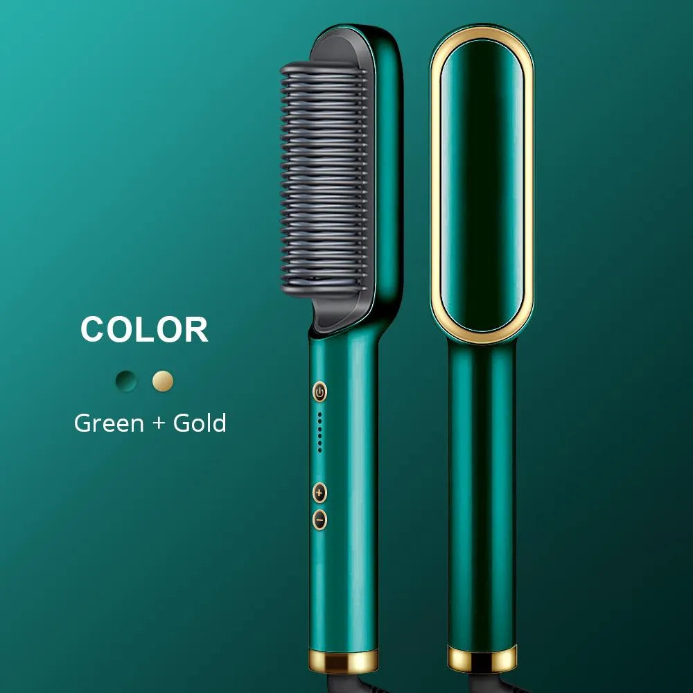 Straight Comb Hair Straightener – Fast Heating, Temperature Control, Anti-Scald