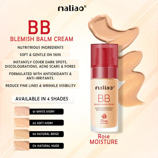 Maliao Blemish Balm Cream Rose Foundation Moisture 30 ml - MAT Beauty