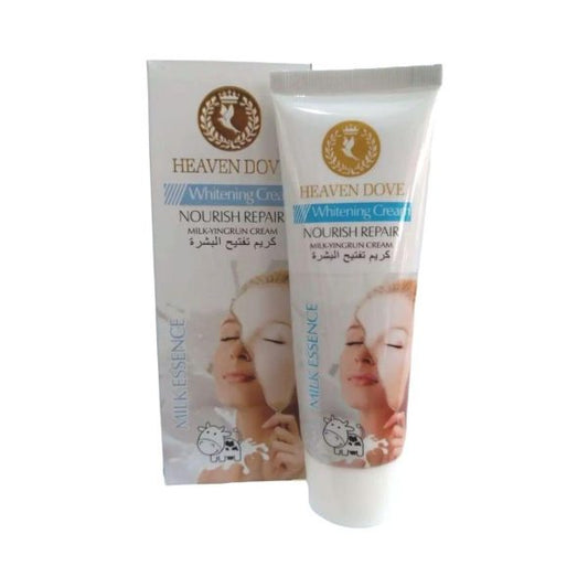 Heaven Dove Whitening Cream Milk Essence Tube 120g - Brightening Formula for Radiant Skin - MAT Beauty