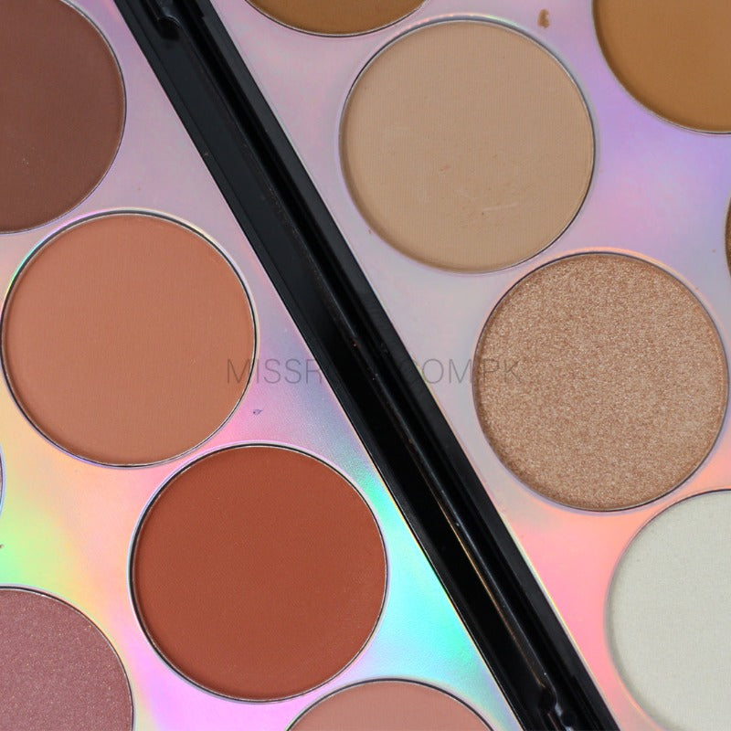 Miss Rose 16 Color Face Kit - Ultimate Miss Rose Face Kit for Flawless Makeup - MAT Beauty