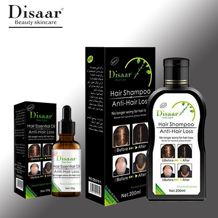 Pack of 2 DISAAR Hair Growth Oil Shampoo – 2 In 1 Essential Oil & Anti-Hair Loss Formula - MAT Beauty
