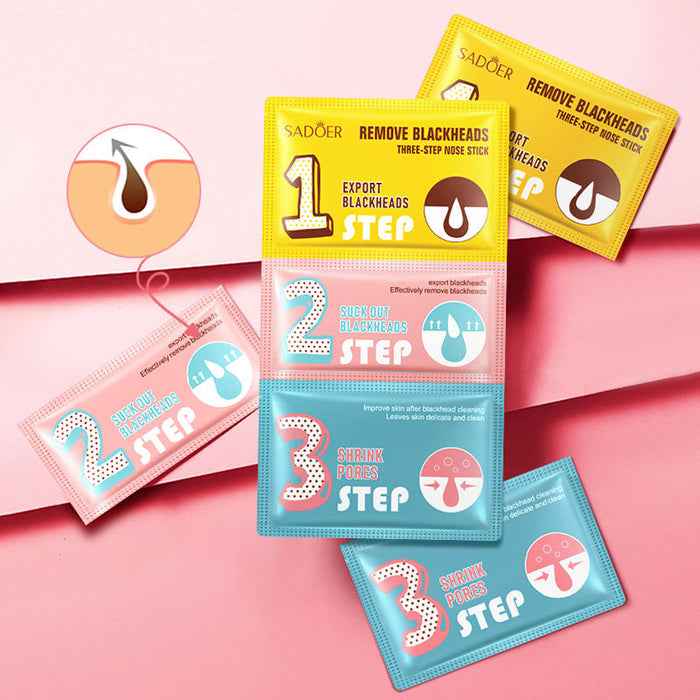 SADOER Blackhead Remover Kit - 3 Steps Clean Beauty 7g x 3 - MAT Beauty