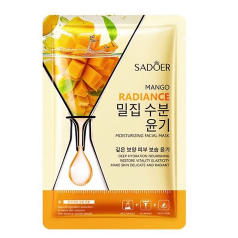 SADOER Mango Radiance Face Mask for Facial Moisturizing, Brightening, Firming, and Hydrating Benefits - MAT Beauty