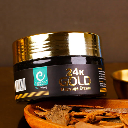Saloon Pack 24K Gold Massage Cream 300ml Jar – Luxurious Skin Treatment - MAT Beauty