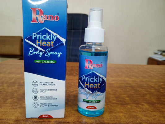 Rano Prickly Heat Spray - 120ml for Soothing Relief
