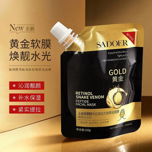 Sadoer Venom Gold Mask Retinol Peptide Facial Mask 100g for Youthful Skin - MAT Beauty
