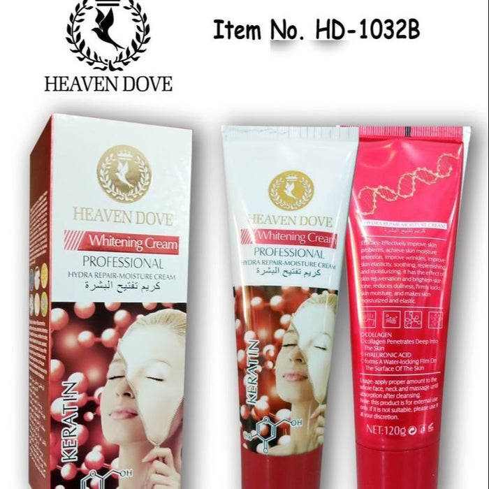 Heaven Dove Whitening Cream Professional Keratin Tube 120g - Illuminate Your Skin - MAT Beauty