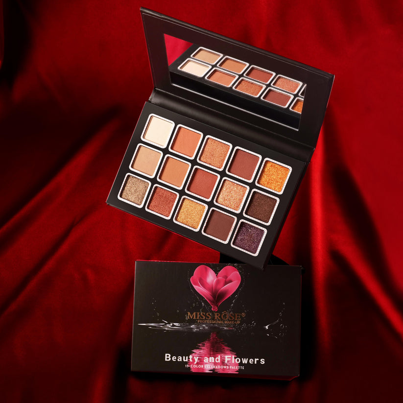 Miss Rose 15 Color Palette Collection - Versatile Miss Rose Eyeshadow Palette for Stunning Looks - MAT Beauty