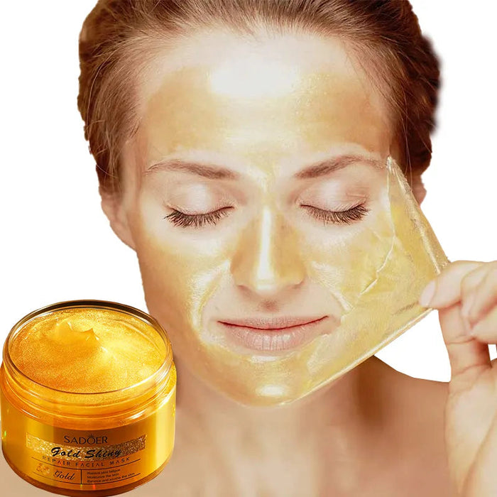 SADOER Gold Shiny Facial Mask - Moisturizing, Soothing Oil Control, Refreshing 120g - MAT Beauty