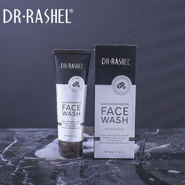 Dr Rashel Charcoal Face Wash - Purifying Black Charcoal Formula - 100g - MAT Beauty