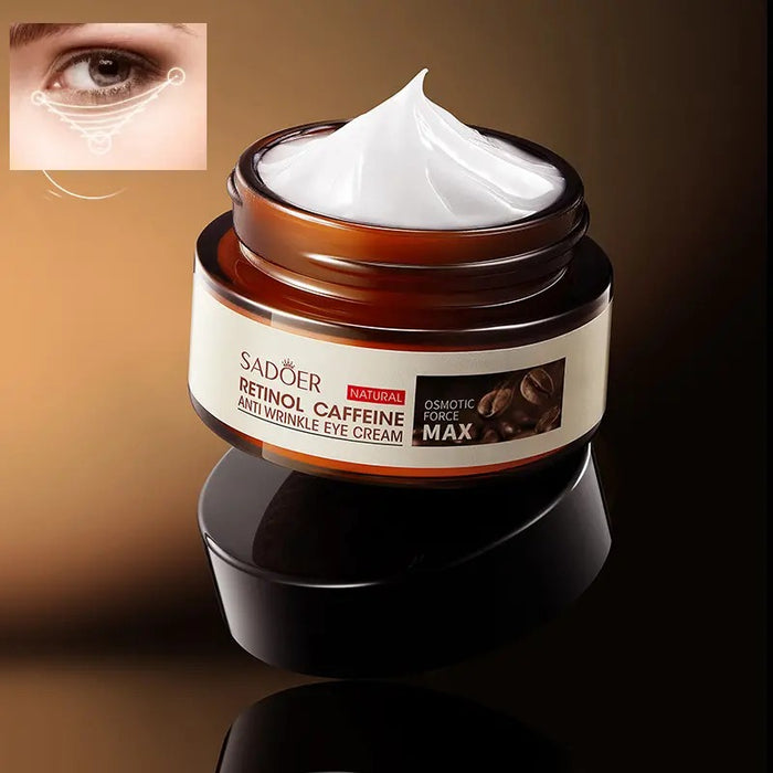 Sadoer Retinol Eye Cream - Anti-Wrinkle Caffeine Eye Cream for Girls & Women, 20g - MAT Beauty